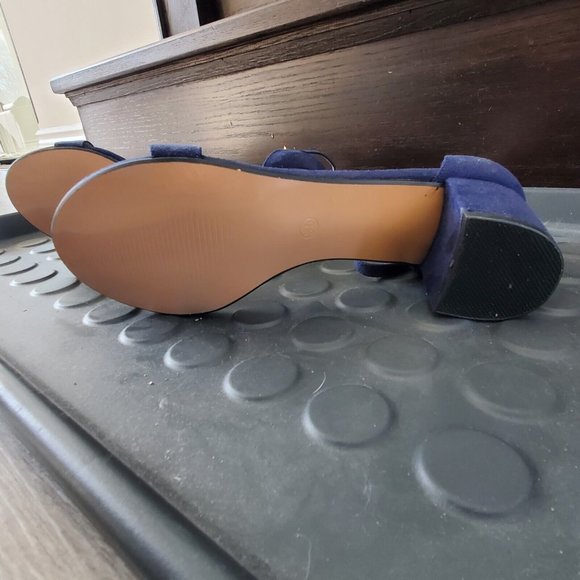 IDIFU womens COOKIE-LO Blue ankle strap heels SIZE 8.5 - Picture 5 of 9